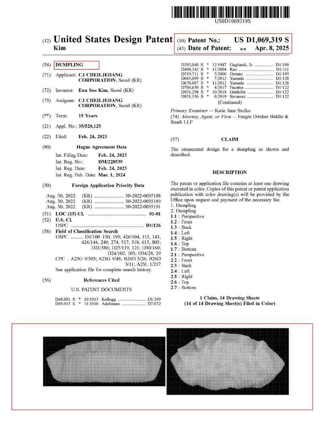 皇冠信用盘账号申请
_“饺子”被韩国食品在美注册外观专利皇冠信用盘账号申请
？律师提醒：中国出海企业需规避侵权风险｜封面头条
