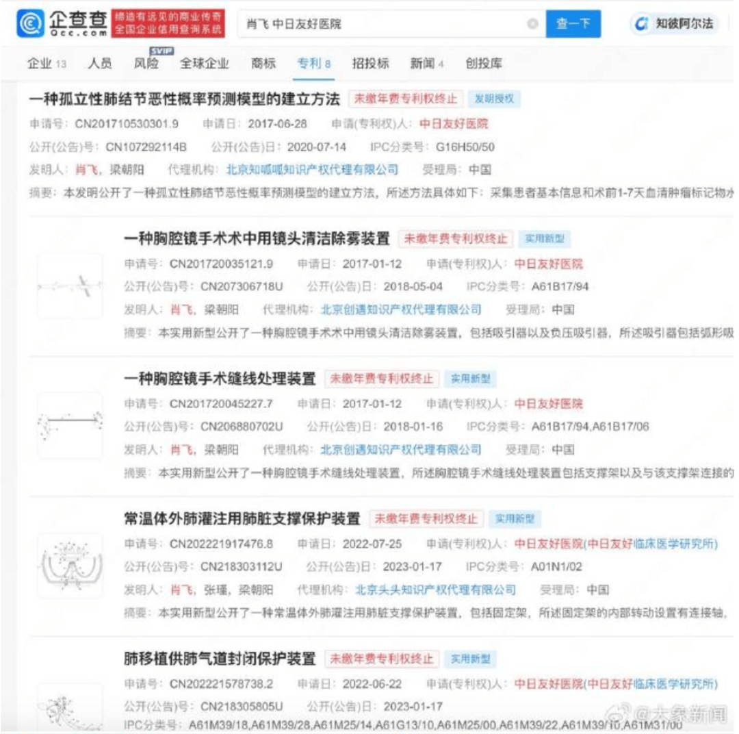 皇冠信用盘登3代理
_中日友好医院被举报出轨医生多个专利未缴年费 专利权终止
