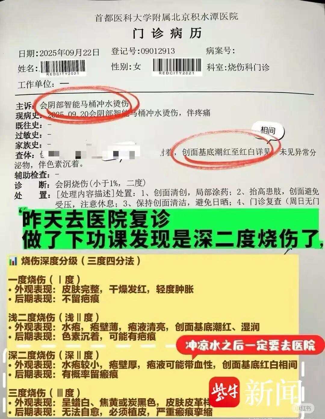 皇冠信用网如何注册_女子上厕所被烫到尖叫弹起!用了3年的智能马桶突然卡顿皇冠信用网如何注册,下一秒喷冒烟开水,被烫后冲1小时冷水仍二度烧伤